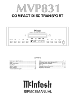 McIntosh MVP-831 - Service manual